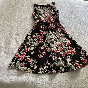 Black floral dress